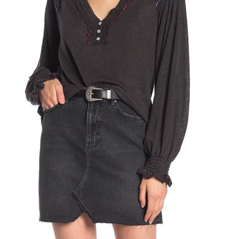 NWT Free People Hallie Denim Mini Skirt Size 25